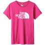 Camiseta de mujer The North Face S/S Easy Tee rosa Fuschia Pink
