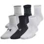 Calcetines para niños Under Armour Yth UA Essential 6Pk Qtr Black
