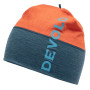 Gorro Devold Running Beanie azul/naranja Pond