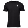 Camiseta de hombre Black Diamond M BD MOUNTAIN BADGE SS TEE negro black
