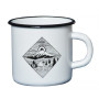 Taza Husky 400 ml plechový blanco Square