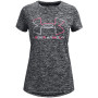 Camiseta para niños Under Armour Tech BL Twist SS negro Black / Steel / Cerise