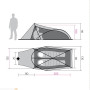 Tienda ultraligera Hannah Hawk 2 (2022)