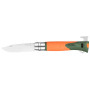 Cuchillo Opinel VRI N°12 Inox Explore s odstraňovačem klíšťat naranja