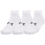 Juego de calcetines Under Armour Essential Low Cut 3pk blanco White / White / Pitch Gray