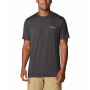 Camiseta de hombre Columbia Tech Trail Graphic Tee gris Black Heather, Summits 7 Graphic