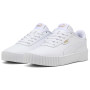 Calzado para niños Puma Carina 3.0 Jr White-Gold