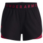 Pantalones cortos de mujer Under Armour Play Up Shorts 3.0 negro/rojo BLK