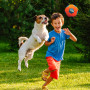 Juguete para perro Nerf Dog X-Weave Soccer Squeak Ball 12,5 cm
