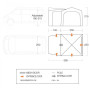Carpa de autocaravana/furgoneta Vango Tailgate Hub Low