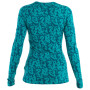 Camiseta funcional de mujer Icebreaker W Mer 200 Oasis LS Crewe Macro Camo