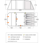 Tienda familiar Vango Lismore Air TC 450 Package