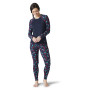 Camiseta funcional de mujer Smartwool W Merino 250 Baselayer Pattern Crew Bxd