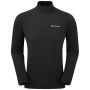 Camiseta funcional de hombre Montane Dart Xt Zip Neck negro Black