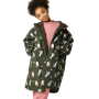 Abrigo impermeable para niños Regatta Junior Changing Robe Dark Khaki Cat Dog