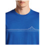 Camiseta de hombre Icebreaker Men Merino 150 Tech Lite SS Tee Range Stripes