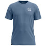 Camiseta de hombre Ortovox 185 Merino Mtn Badge T-Shirt azul Light Nunatak