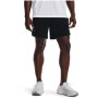 Pantalones cortos de hombre Under Armour Launch SW 7'' Short negro Black / White / Reflective