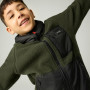 Sudadera para niños Regatta Munro Hybrid Jacket DarkKhak/Blk