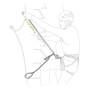 Freno de vía ferrata Petzl Scorpio Vertigo SW