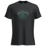 Camiseta funcional de hombre Icebreaker Men Merino 125 Cool-Lite™ Sphere III SS Tee Vision Grid negro Black