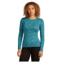 Camiseta funcional de mujer Icebreaker Women Merino 200 Oasis LS Crewe Snow Day