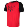 Camiseta de hombre Sensor Merino Active Pt Ski negro/rojo