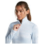 Camiseta funcional de mujer Icebreaker Women M 260 Tech Vertex LS HZ Chillwave