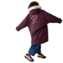 Abrigo impermeable para niños Regatta Junior Waterproof Changing Robe Pro Fig