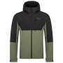 Chaqueta softshell de hombre Loap Lustav verde/negro zelená