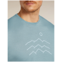 Camiseta funcional de hombre Icebreaker Merino Blend 125 Cool-Lite™ Sphere SS Tee Across the Peaks