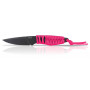 Cuchillo Acta non verba P100 Dlc/Plain edge rosa Pink