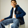Sudadera para niños Regatta Munro Hybrid Jacket AviBlueNavy