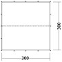 Lona tarp Robens Tarp 3 x 3 m (green)