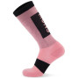 Calcetines Mons Royale Atlas Merino Snow Sock rosa/negro Dusty Pink