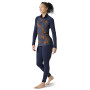 Camiseta funcional de mujer Smartwool W Merino 250 Bl Pattern 1/4 Zip Boxed
