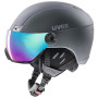 Casco de esquí Uvex HLMT 400 Visor style gris TitanumMat