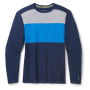 Camiseta funcional de hombre Smartwool M Classic Thermal Merino BL Colorblack CB azul/ azul claro deep navy-laguna blue