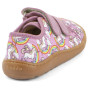 Zapatillas para niños Frodo Barefoot canvas White/Pink