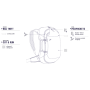Mochila de senderismo Pacsafe Venturesafe EXP45 carry-on