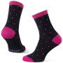Calcetines Warg Happy Merino W Mini Dots negro/rosa Black/Pink