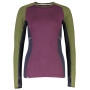 Camiseta de mujer Mons Royale Olympus 3.0 LS rosa/verde Blackberry/Avocado