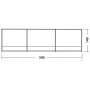 Pared Easy Camp Windscreen Grey