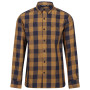 Camisa de hombre Regatta Lance marrón Navy/Umber Bold Check