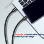 Cable de carga y datos Swissten Textile USB-C / USB-C 3 m
