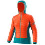 Chaqueta de mujer Dynafit Tlt Light Ins. W Hooded Jkt azul/naranja iowa/8200