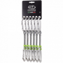 Juego de cintas express Climbing Technology Lime set 12 cm DY 6 ks silver