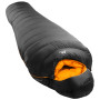 Saco de dormir de plumón Mountain Equipment Glacier 1000 Regular negro/naranja Me-01595 Obsidian