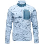 Sudadera de hombre Black Diamond Rift HZ Fleece Jacket azul claro Relief-Fog Blue-Midnight Blue