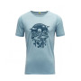 Camiseta funcional para niños Devold Trollvass Merino Tee Jr azul claro Cameo